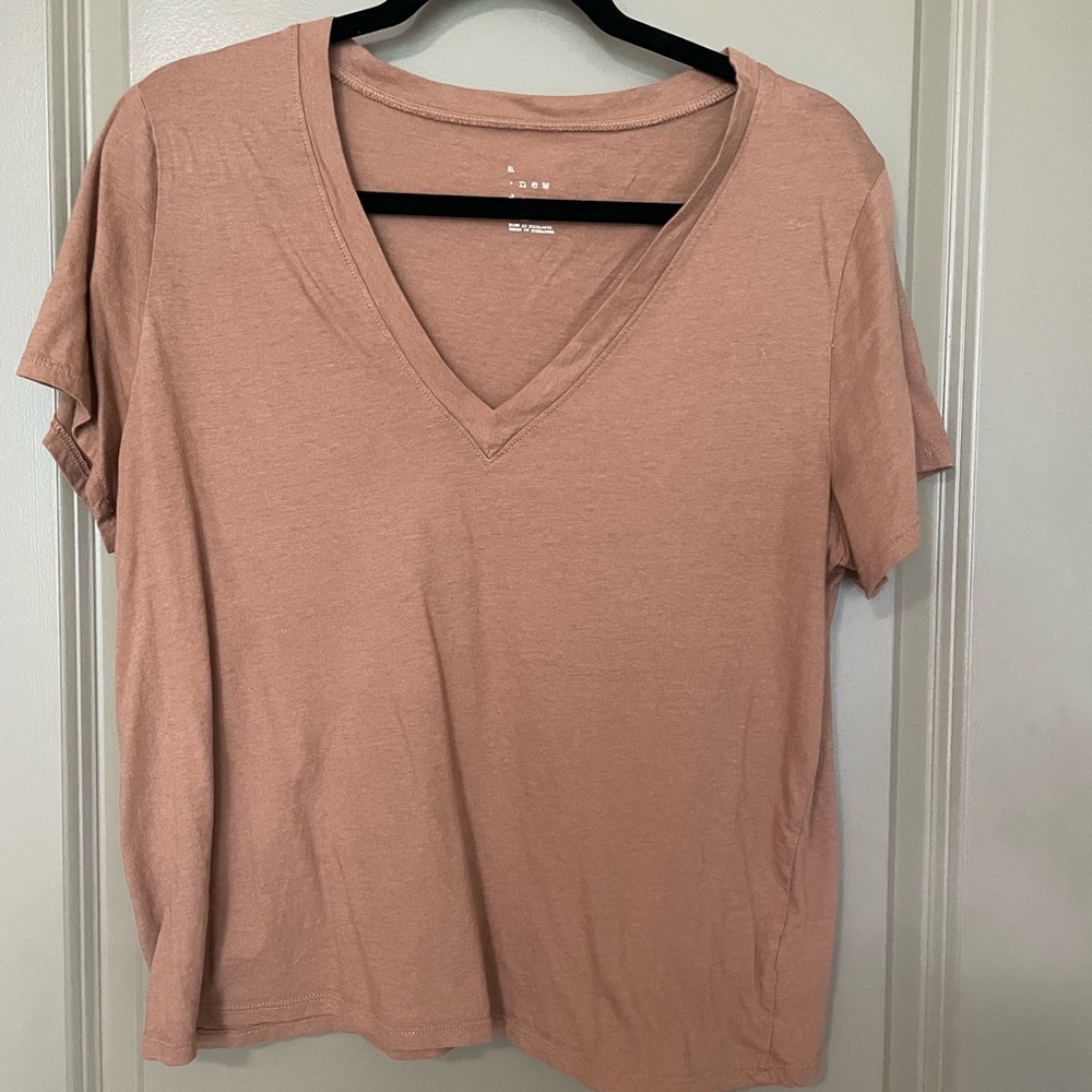 A New Day Brown Relaxed Short Sleeve Tee